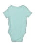 Cloud Island 100% Cotton Solid Teal Short Sleeve Onesie Size 0-3 mo - photo 2
