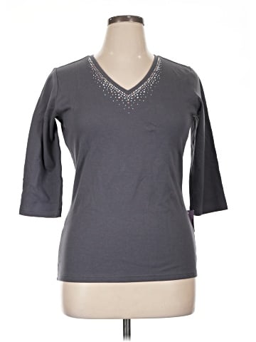 CHRISTINE ALEXANDER 3/4 Sleeve Top (view 1)