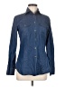 Faconnable Blue Long Sleeve Button-Down Shirt Size 6 - photo 1