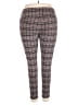PASSPORTS Plaid Brown Casual Pants Size 3X - photo 2