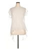 Studio Y 100% Polyester Ivory Short Sleeve Blouse Size XL - photo 1