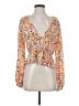 Billabong Orange Long Sleeve Blouse Size S - photo 1