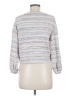 Madewell Stripes Silver Pullover Sweater Size M - photo 2