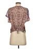 Dream Daily 100% Polyester Orange Short Sleeve Blouse Size S - photo 2