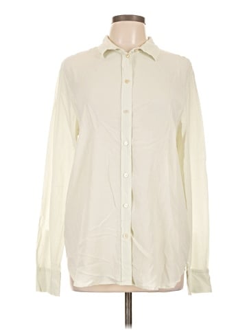 Everlane Long Sleeve Silk Top (view 1)