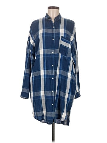 Zara TRF 3/4 Sleeve Button-Down Shirt (view 1)