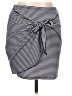 Blue Rain Stripes Blue Casual Skirt Size L - photo 1