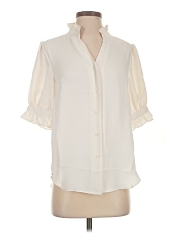 Ann Taylor Short Sleeve Blouse (view 1)