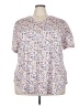 Moshu Floral Ivory Short Sleeve Blouse Size 4X - photo 1