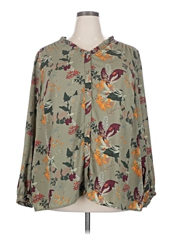 Well Worn Long Sleeve Blouse (view 1)