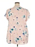 Lane Bryant 100% Polyester Pink Short Sleeve Blouse Size 18 - photo 2