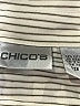 Chico's Stripes Ivory Long Sleeve Button-Down Shirt Size XL (3) - photo 7