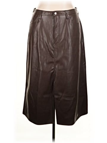 a.n.a. A New Approach Faux Leather Skirt (view 1)