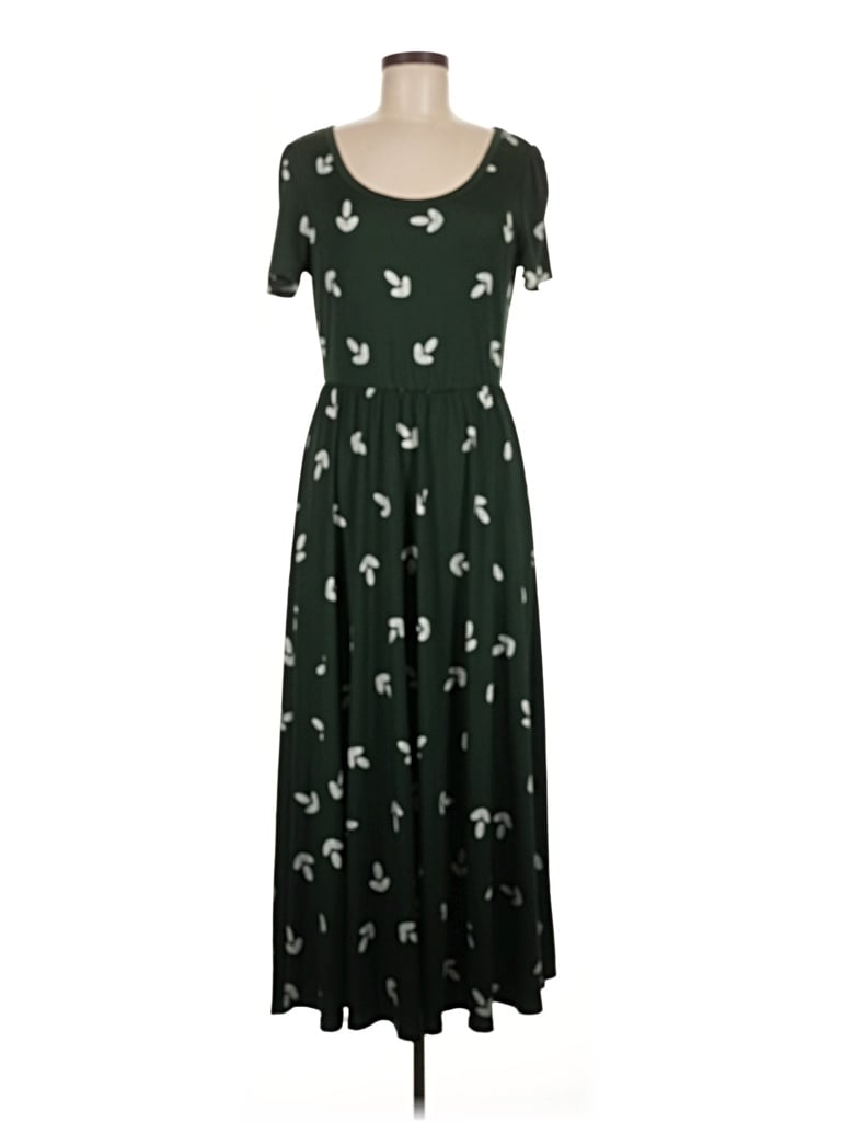 Pre-owned Lularoe Casual Dress In Green