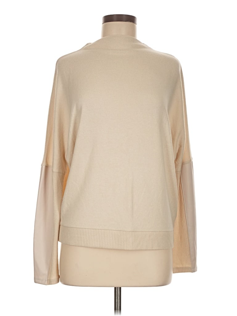 Pre-owned Express Long Sleeve Top Tan Turtleneck Tops