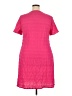 Unbranded 100% Polyester Solid Pink Casual Dress Size XXL - photo 2