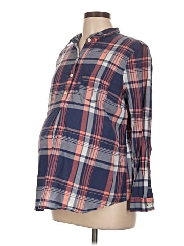 Old Navy - Maternity Long Sleeve Button-Down Shirt (view 1)