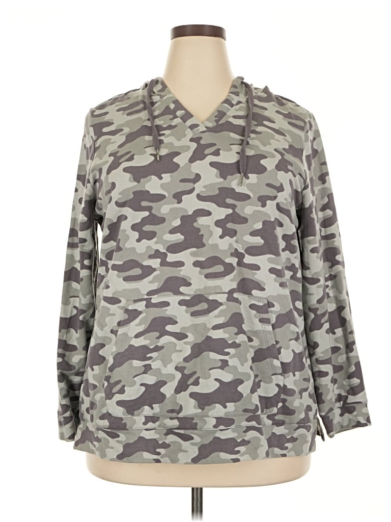 Pre-owned D&co. Pullover Hoodie In Gray