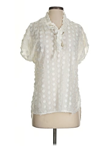 Pearl By Lela Rose Short Sleeve Blouse (view 1)