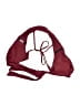Shekini Solid Burgundy Swimsuit Top Size S - photo 2