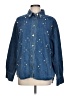 Assorted Brands 100% Polyester Stars Blue Denim Jacket Size L - photo 1