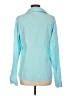 White Stag Color Block Teal Long Sleeve Blouse Size L - photo 2