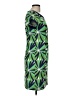 Boden 100% Polyester Graphic Green Casual Dress Size 6 - photo 4