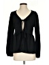 Maurices Black Long Sleeve Blouse Size S - photo 1
