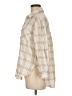 Love Notes 100% Cotton Plaid Ivory Long Sleeve Button-Down Shirt Size M - photo 5