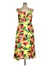 Julia Jordan 100% Polyester Tropical Floral Yellow Cocktail Dress Size 16 - photo 1