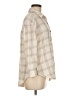 Love Notes 100% Cotton Plaid Ivory Long Sleeve Button-Down Shirt Size M - photo 4