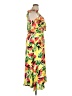 Julia Jordan 100% Polyester Tropical Floral Yellow Cocktail Dress Size 16 - photo 4