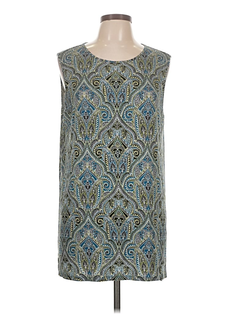 Pre-owned Jjill Sleeveless T-shirt In Blue