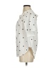 H&M 100% Polyester Polka Dots Ivory Short Sleeve Blouse Size 4 - photo 5