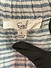 Easel 100% Cotton Stripes Gray Casual Dress Size L - photo 6