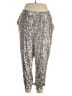 Cable & Gauge Metallic Silver Sweatpants Size 2X - photo 1