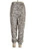 Cable & Gauge Metallic Silver Sweatpants Size 2X - photo 2