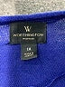 Worthington 100% Acrylic Blue Cardigan Size 1X - photo 7