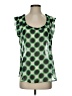 Pleione 100% Polyester Green Sleeveless Blouse Size XS - photo 1