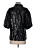 Poleci Metallic Black Short Sleeve Blouse Size S - photo 2