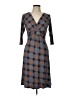 Assorted Brands Argyle Gray Casual Dress Size 10 - photo 1