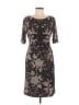 Connected Apparel Paisley Gray Cocktail Dress Size 10 (petite) - photo 1