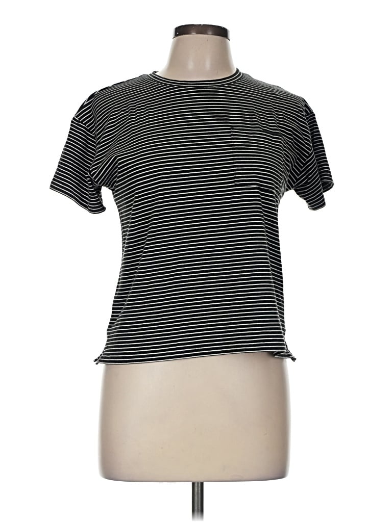 Pre-owned T By Talbots Short Sleeve T-shirt In Black