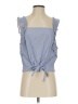 H&M Blue Sleeveless Blouse Size 4 - photo 1
