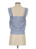 H&M Blue Sleeveless Blouse Size 4 - photo 2