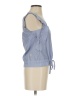H&M Blue Sleeveless Blouse Size 4 - photo 4