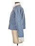 Express Stripes Blue Long Sleeve Button-Down Shirt Size S - photo 5