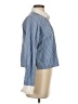 Express Stripes Blue Long Sleeve Button-Down Shirt Size S - photo 4