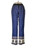 Freckles 100% Polyester Paisley Blue Casual Pants Size M - photo 1
