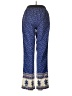 Freckles 100% Polyester Paisley Blue Casual Pants Size M - photo 2